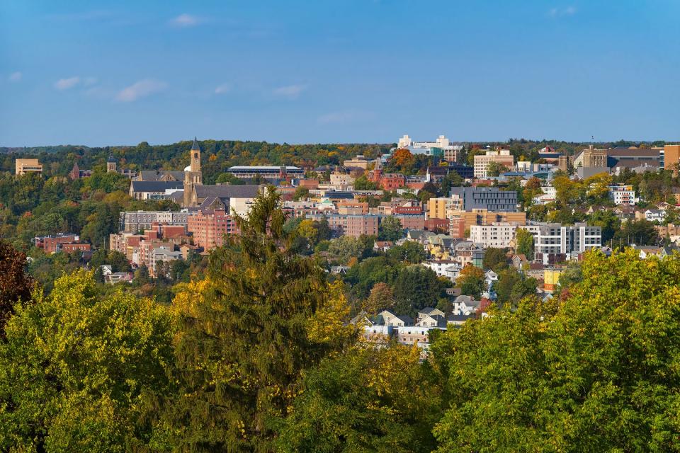 Cornell University, a private and statutory Ivy League research university in Ithaca, New York