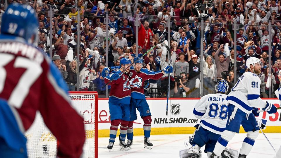 The Tampa Bay Lightning have been no match for the Colorado Avalanche's blistering speed as the series travels to Florida for Game 3. (Getty Images)