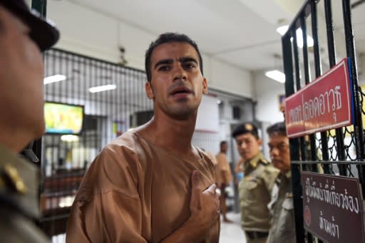 Hakeem al-Araibi, a refugee footballer who was detained and under threat of extradition to Bahrain, claimed he was targeted for criticising Sheikh Salman