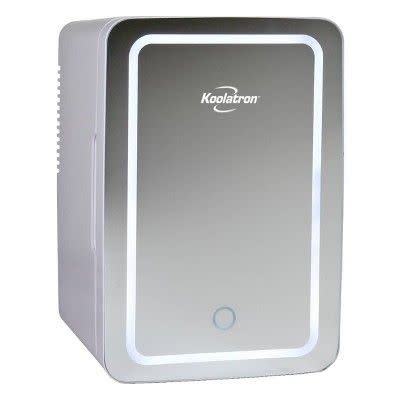 8) Koolatron Portable Cosmetics Fridge with LED Lighted Mirror