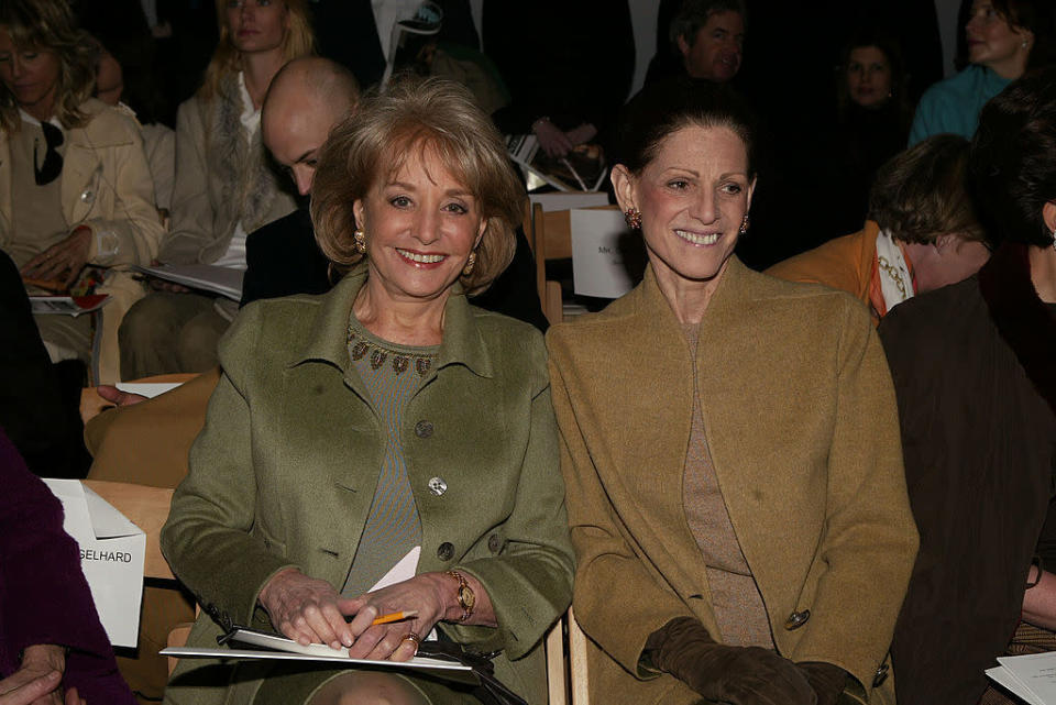 <p>Barbara Walters and Annette De La Renta looking regal up front. <i>(Peter Kramer/Getty Images)</i></p>