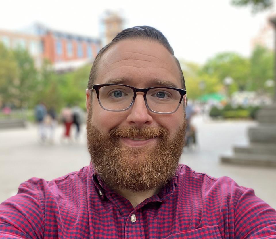 Take with the iPhone 11 Pro Max's selfie portrait mode.