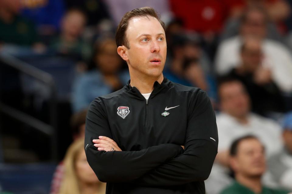 New Mexico coach Richard Pitino has emerged as a candidate in the U of L search.