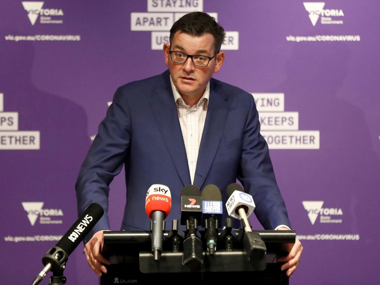 Victorian premier Daniel Andrews has announced an inquiry into the state hotel quarantine program, after it was confirmed the rise in COVID-19 cases through community transmission was linked to an infection control breach in the program: Getty Images