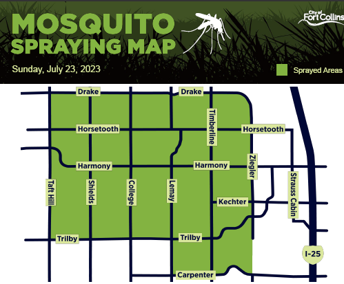 Mosquito spraying map