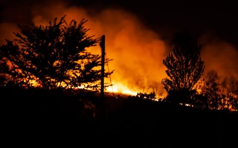 The Ashdown Forest fire - Credit: Alamy/SEUK News