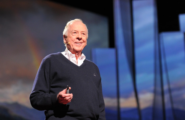 T Boone Pickens at a Ted talk