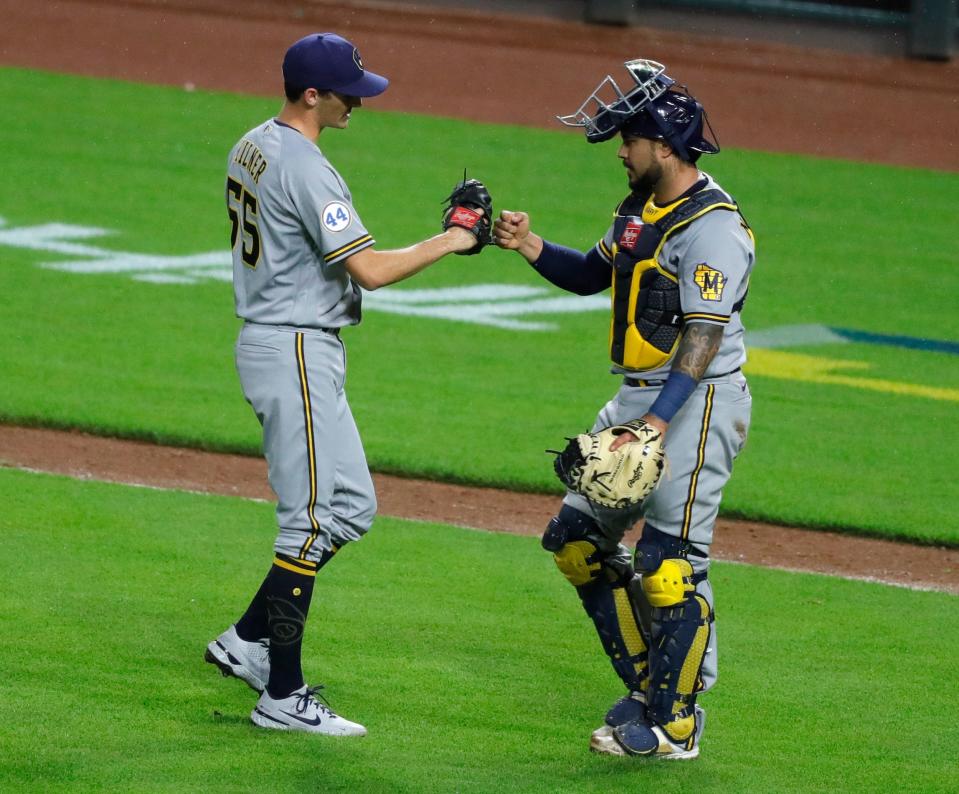 Hoby Milner is one of four left-handers in the Brewers bullpen.