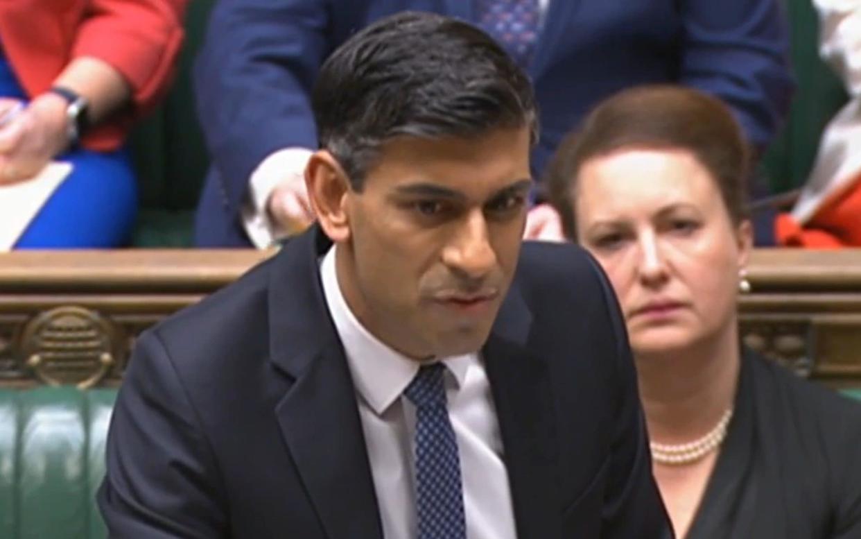 Rishi Sunak said his new laws will crack down on public sector unions unless their bosses back down over their 'unreasonable' pay demands - PA