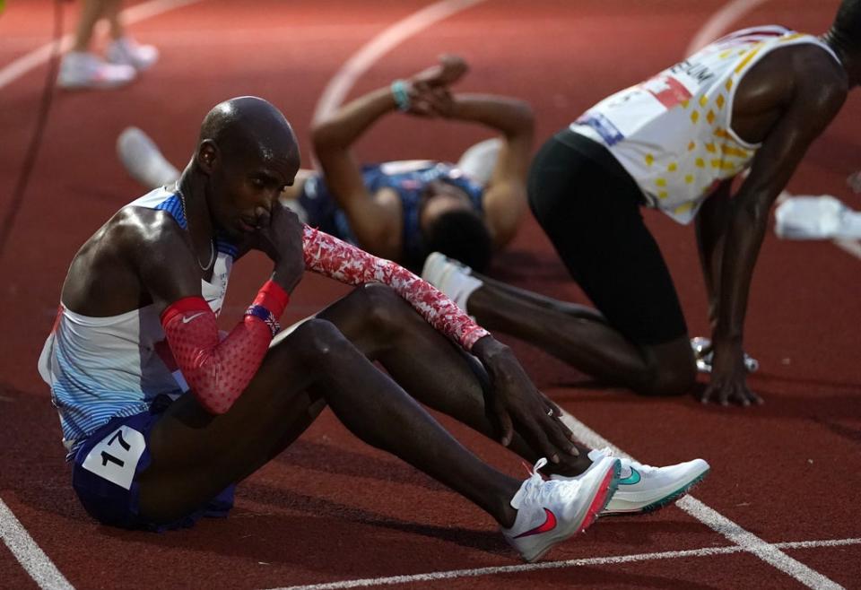 Great Britain’s Sir Mo Farah failed to reach the Olympics this summer. (Martin Rickett/PA) (PA Wire)