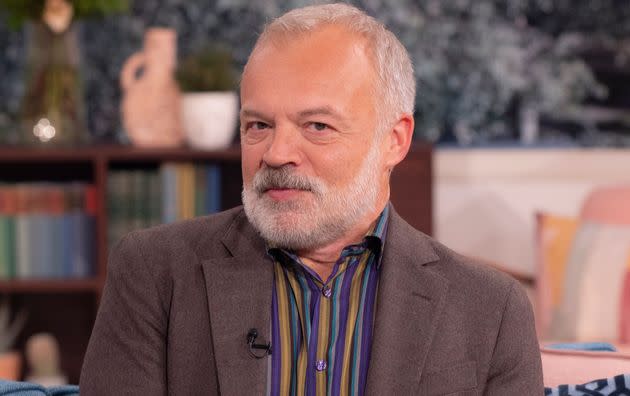 Graham Norton on the This Morning sofa (Photo: Ken McKay/ITV/Shutterstock)