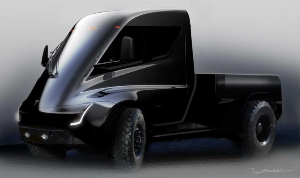 Elon Musk對於Tesla pickup truck電動貨卡車信心滿滿，甚至用『Blade Runner』來形容。（圖片來源：https://www.engadget.com/2017/12/26/elon-musk-promises-to-make-tesla-pickup-truck-after-model-y/）