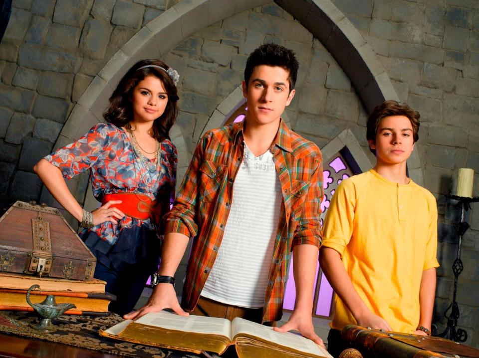 PHOTO: Selena Gomez, David Henrie and Jake T. Austin in Season Four of Disney Channel's 'Wizards of Waverly Place.'  (Bob D'amico/Disney Channel via Getty Images)