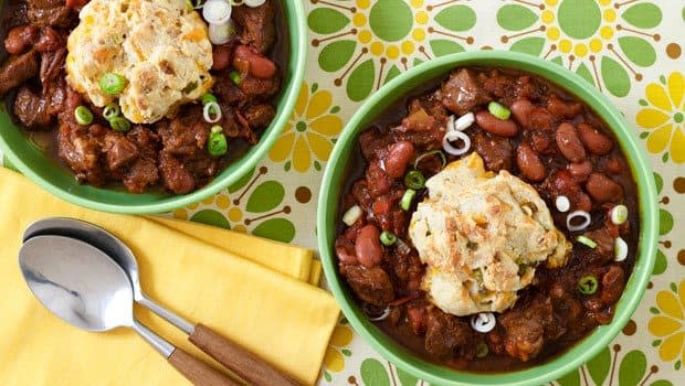 <p><a href="https://parade.com/28475/smccook/chili-con-carne-with-cheddar-scallion-biscuit-topping/" rel="nofollow noopener" target="_blank" data-ylk="slk:Shannon McCook;elm:context_link;itc:0;sec:content-canvas" class="link ">Shannon McCook</a></p>