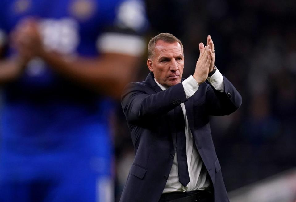 Leicester City manager Brendan Rodgers (John Walton/PA) (PA Wire)