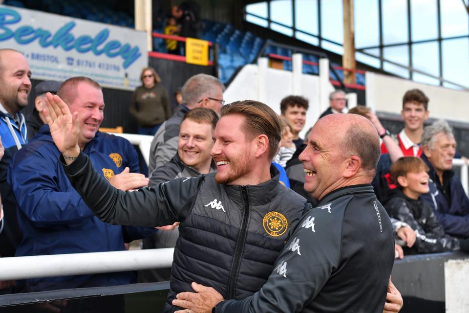 Sevenoaks manager Mark Dacey is planning a huge knees-up if Sevenoaks do the unthinkable and knock out high-flying Ebbsfleet