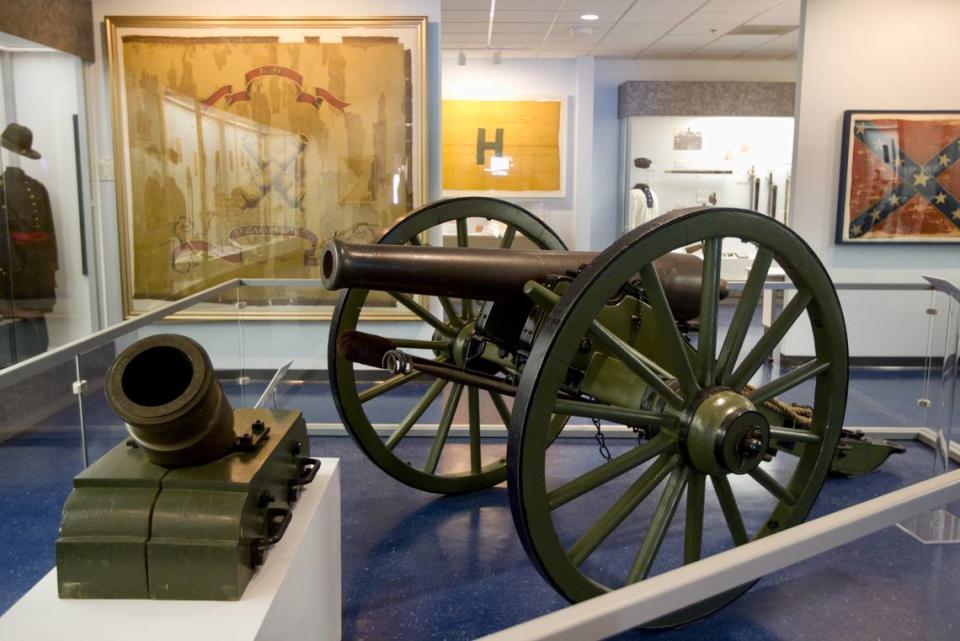 Cannons are part of the collection in the Texas Civil War Museum on Thursday, April 7, 2011.