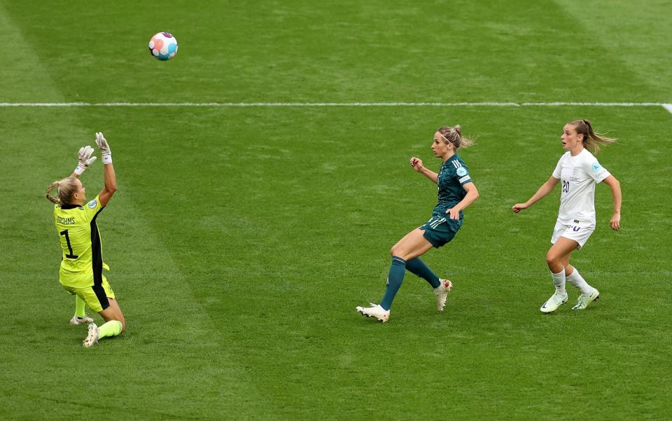 Ella Toone scores with a chip - Getty