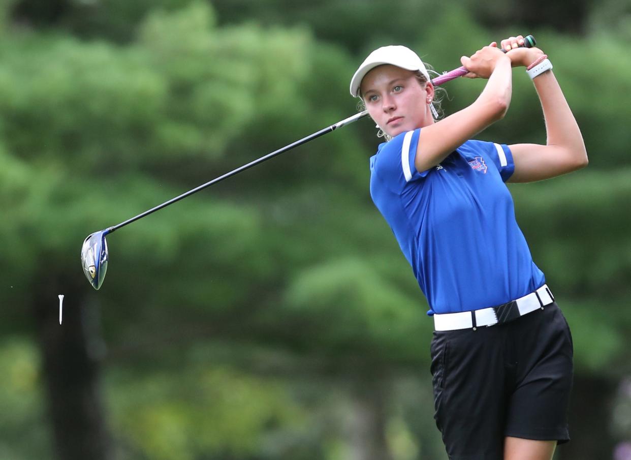 Lake's Katie Potashnik has helped the Blue Streaks race out to a 9-0 start this season.