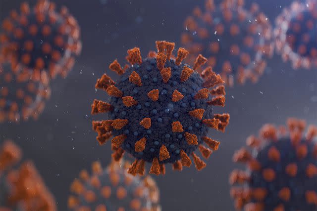 getty A stock image of the COVID virus