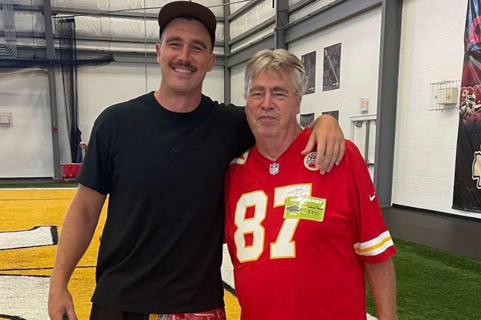 <p>Ed/Instagram</p> Travis Kelce and dad Ed Kelce