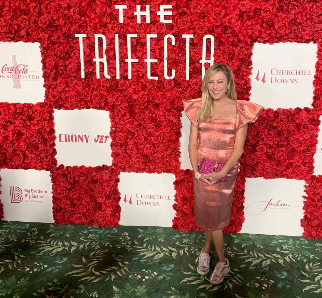 Real Housewives of Beverly Hills star Sutton Stracke on the red carpet at the Trifecta Gala, May 3, 2024.