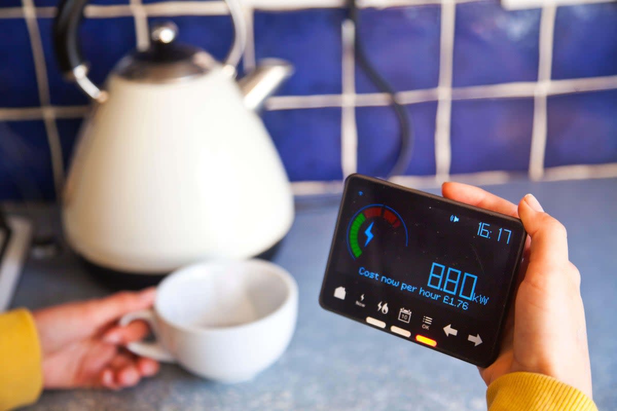 Average yearly energy costs from January to March were £1,928