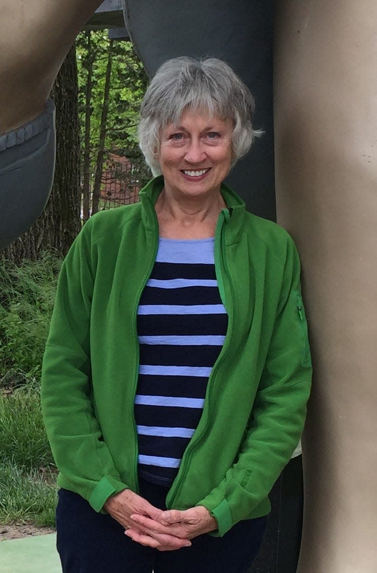 Shirley Duffy, 73, graduates from the University of Delaware on May 27, 2023, with a degree in landscape architecture. Duffy was a UD student for five years.