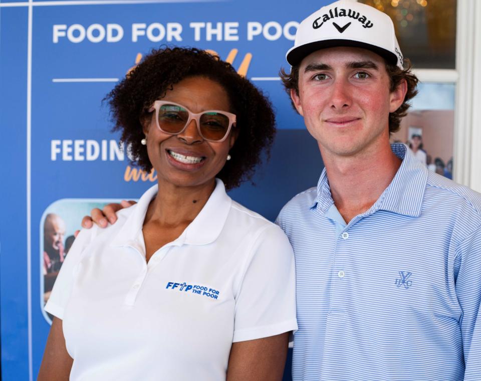 Delane Bailey-Herd, director of major & principal giving at Food For The Poor, inspired Rafe Cochran (right) to establish the annual Rafe Cochran Golf Classic, now in its eighth year.