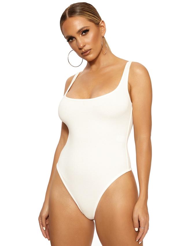 Jennifer Lopez Wore $38 Naked Wardrobe Bodysuit With All-White Outfit