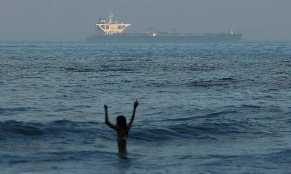 Grace 1 has been anchored in the strait of Gibraltar since it was seized in July by British Marines.