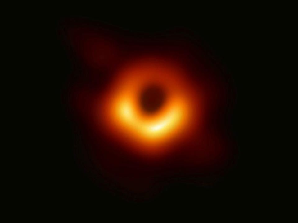 The first photograph of a supermassive black hole.