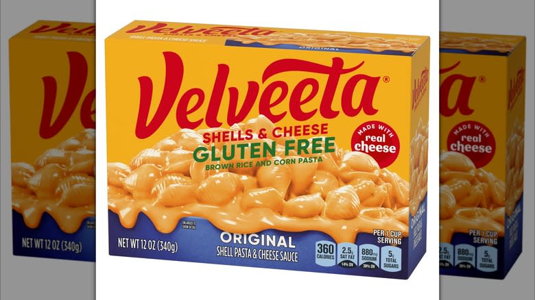 box of gluten free velveeta shells & cheese