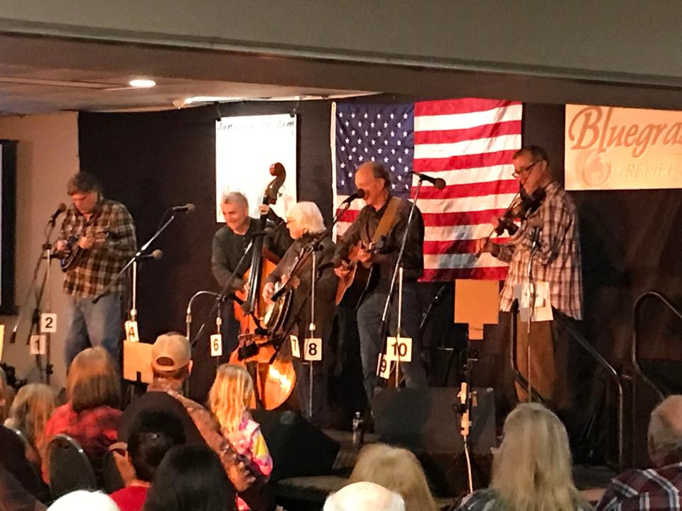 John & Wendy Mackin Band at the 2023 January Ice Jam in Big Beaver.