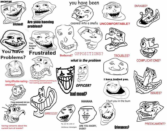 draw you as a rage face Meme in microsoft paint