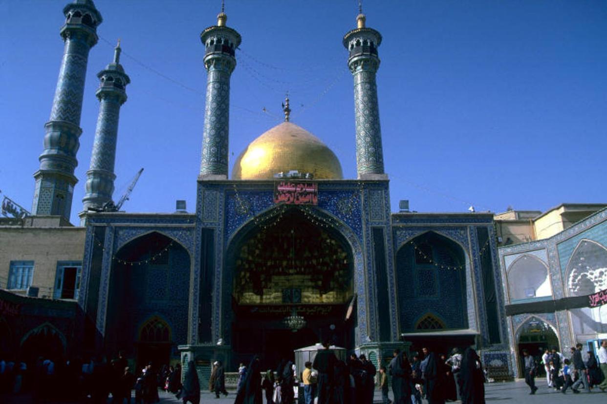 <span class="caption">Golden Iwan, Shrine of Fatima Masuma, built in the eighth century, is also a leading Shii seminary in Iran.</span> <span class="attribution"><span class="source">Kishwar Rizvi</span>, <a class="link " href="http://creativecommons.org/licenses/by-sa/4.0/" rel="nofollow noopener" target="_blank" data-ylk="slk:CC BY-SA;elm:context_link;itc:0;sec:content-canvas">CC BY-SA</a></span>