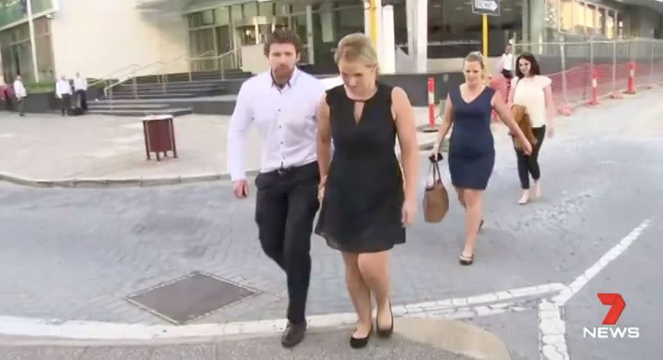 Aine Marie McGrath exchanged seven text messages with her boyfriend before the crash. Source: 7 News