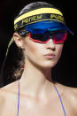 <p><i>Blue visor from the SS18 Fenty Puma collection. (Photo: ImaxTree) </i></p>