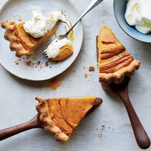 Sweet-Potato Pie with Cornmeal Crust