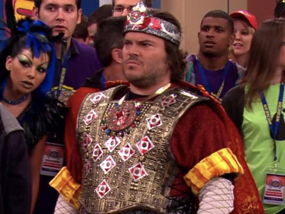 Jack Black on "iCarly."