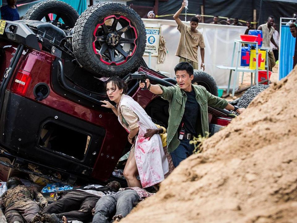 Jade and Wu Jing in 'Wolf Warrior 2' which is reckoned to have grossed around $800 million in China alone