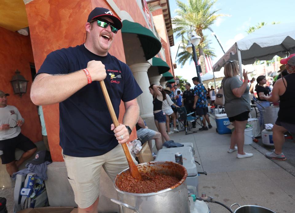 The 23rd annual Morton's Firehouse Chili Cookoff, pictured here in 2021, returns Sunday to Morton's Gourmet Market in Sarasota.