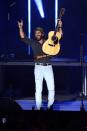 <p>Thomas Rhett performs during CMA Summer Jam at the Ascend Amphitheater on July 28 in Nashville.</p>