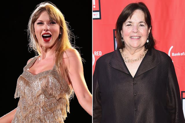 <p>getty (2)</p> Taylor Swift, Ina Garten