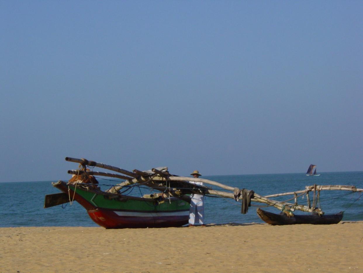 Distant dream: the beach in Negombo, Sri Lanka (Simon Calder)