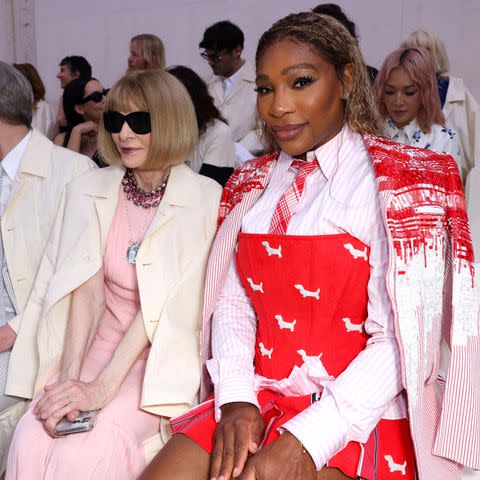 <p>Pierre Suu/Getty</p> Anna Wintour and Serena Williams