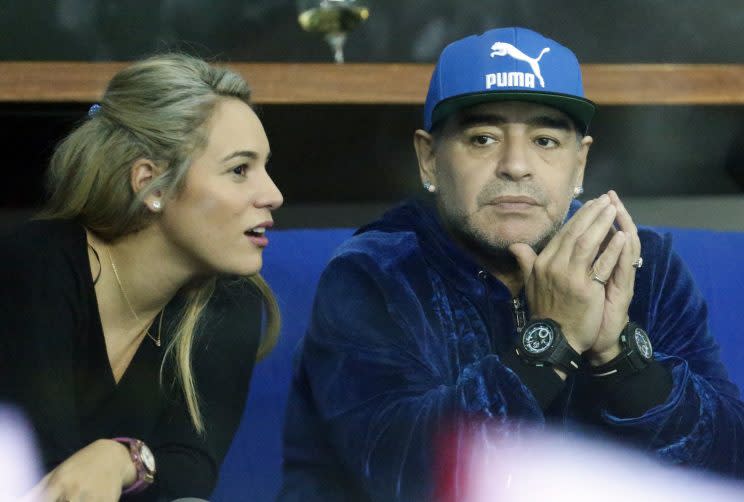 Rocío Oliva – Diego Maradona / Foto: AP