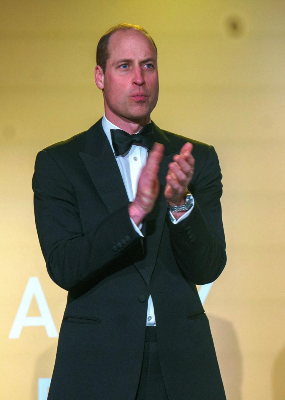 Britain's Prince William applauds during the Diana Legacy Awards at the Science Museum in London, Britain, March 14, 2024.