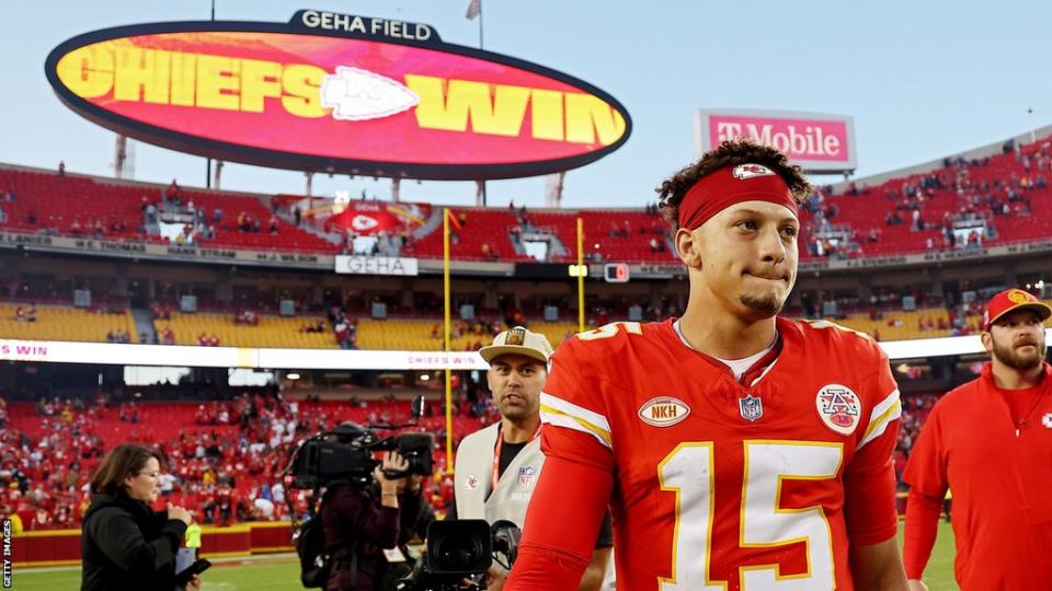 Kansas City Chiefs quarterback Patrick Mahomes