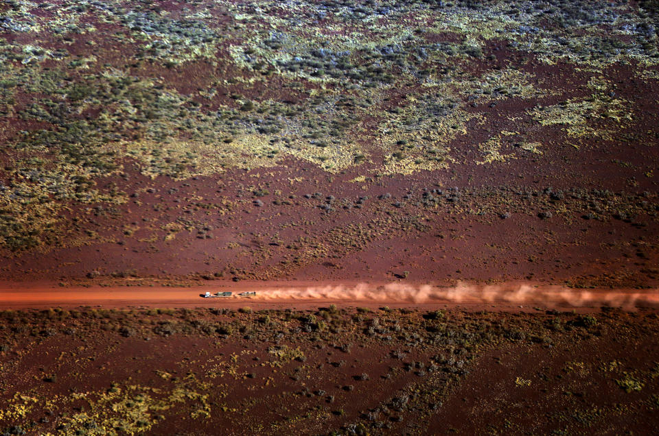 The Pilbara region of Western Australia pictured